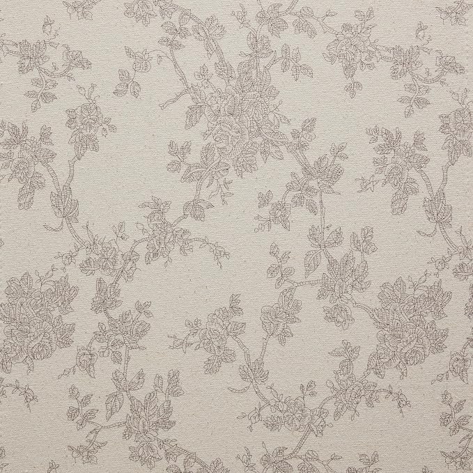 100% Cotton French Pastoral Table Runners, 13x72 Inch Grey Farmhouse Table Runners 72 Inches Long, Vintage Flowers Print Home Decors