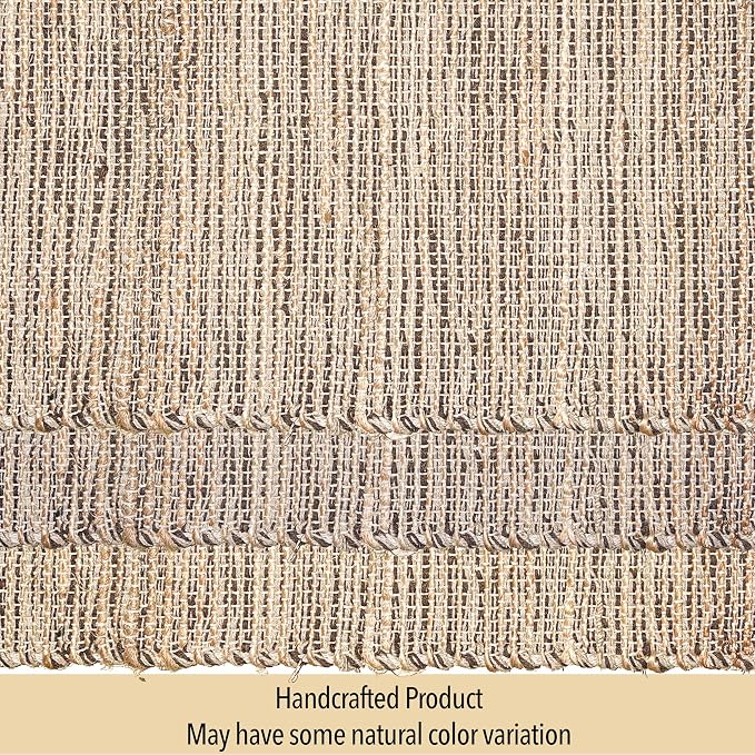 Chardin home Natural Jute Table Runner 13x36 Inch – Vintage Boho Rustic Table Decor – Handwoven Table Runner in Natural Jute and Brown – Farmhouse Dining or Console Table Accent