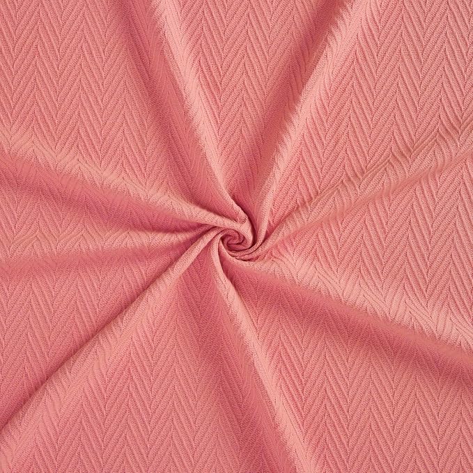 Superior Metro All-Season Cotton Blanket, Woven Blanket for Couch, Bed, Bedding, Farmhouse, Home Essentials, Cute and Cozy Bohemian Blankets, Herringbone Weave, King, Coral